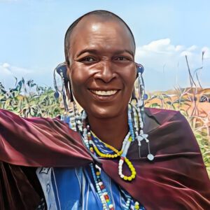 Eliza - TZ c Maasai woman named Eliza in Tanzania